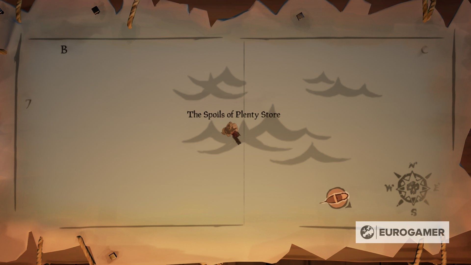 Sea of Thieves world map All island locations listed